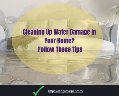 Cleaning up water damage in your home? Follow these tips