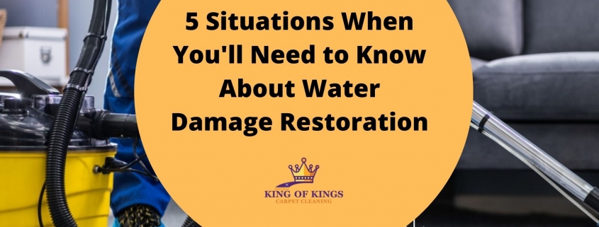 5 Situations When You'll Need to Know About Water Damage Restoration